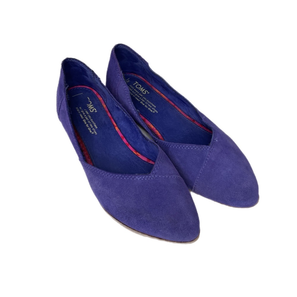 TOMS Julie Purple Ballet Flats